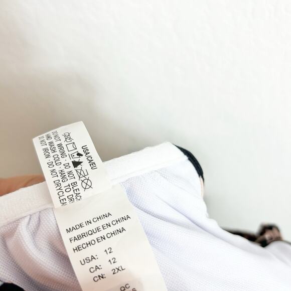 COCOSHIP LEOPARD PRINT WOMEN'S RETRO BOHO FLOUND BIKINI TOP SIZE 12 NEW WITH TAG - Picture 3 of 5